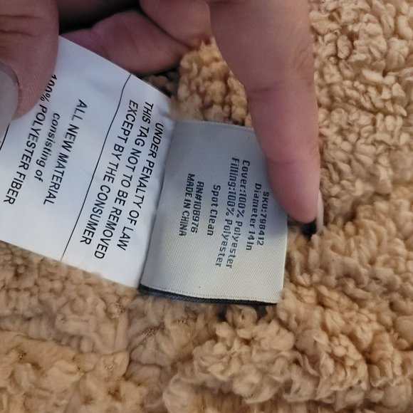 Warm and Cozy NWOT tan and cream plush pumpkin set pillow plush - Picture 4 of 9